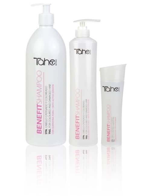Tahe Benefit Shampoo, Para Cabellos Castigados y Coloreados