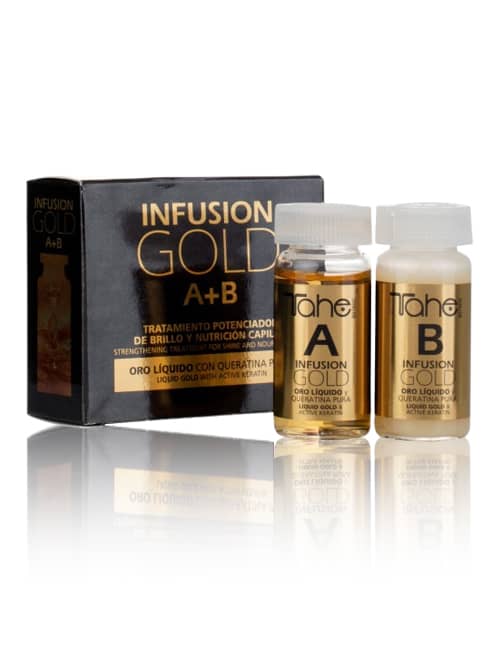 Tahe Infusion Gold A+B, Para Cabellos Teñidos y Dañados