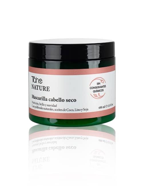 Tahe Nature Mascarilla Sin Conservantes para cabellos secos de 400 ml.